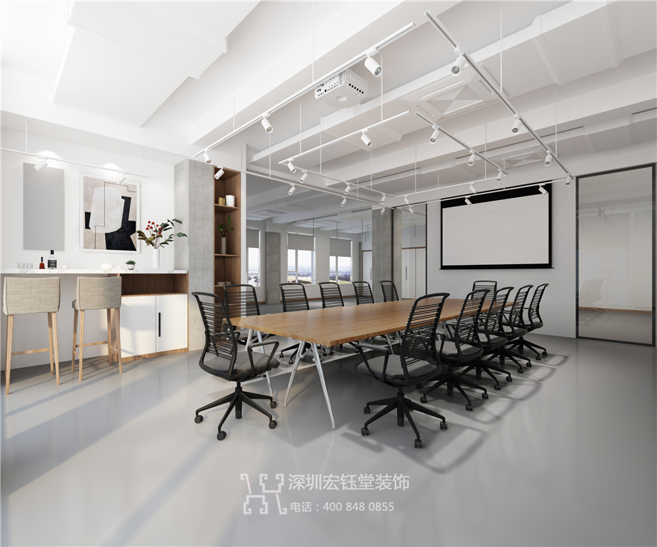 郑州亿鸿科技总部办公楼装修设计方案