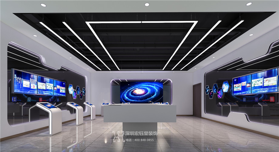 河南腾信集团展厅装修设计效果图