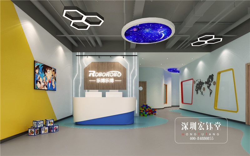 乐博乐博机器人郑州童年时光店装修效果图